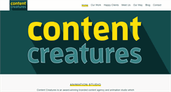 Desktop Screenshot of contentcreatures.com